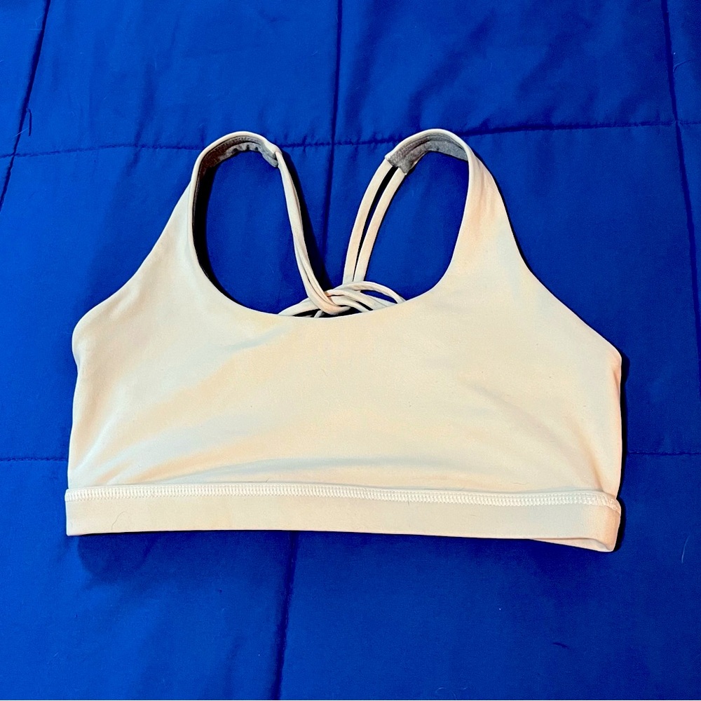 Women's White Sports Bra- Born Primitive
